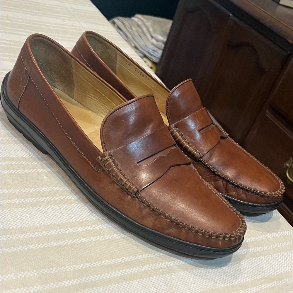 Cole Haan Cognac Leather Loafer size 12M - Picture 2 of 9